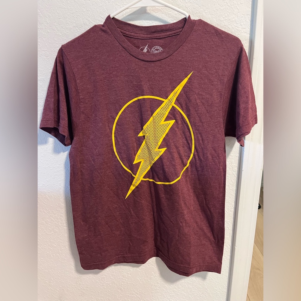 DC Comics Maroon and Yellow Flash T-Shirt